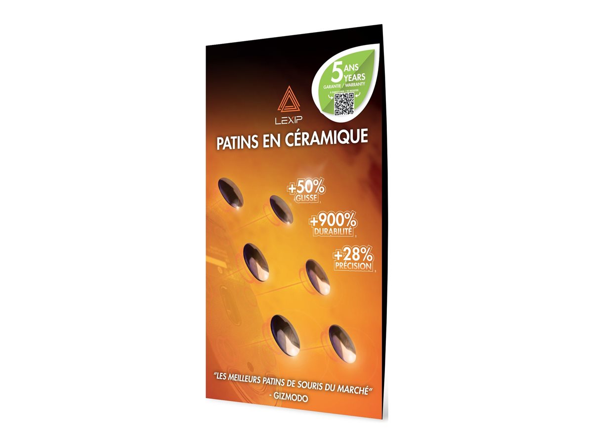 LEXIP - MO42 - PATINS CERAMIQUES POUR SOURIS - FR PC/MAC