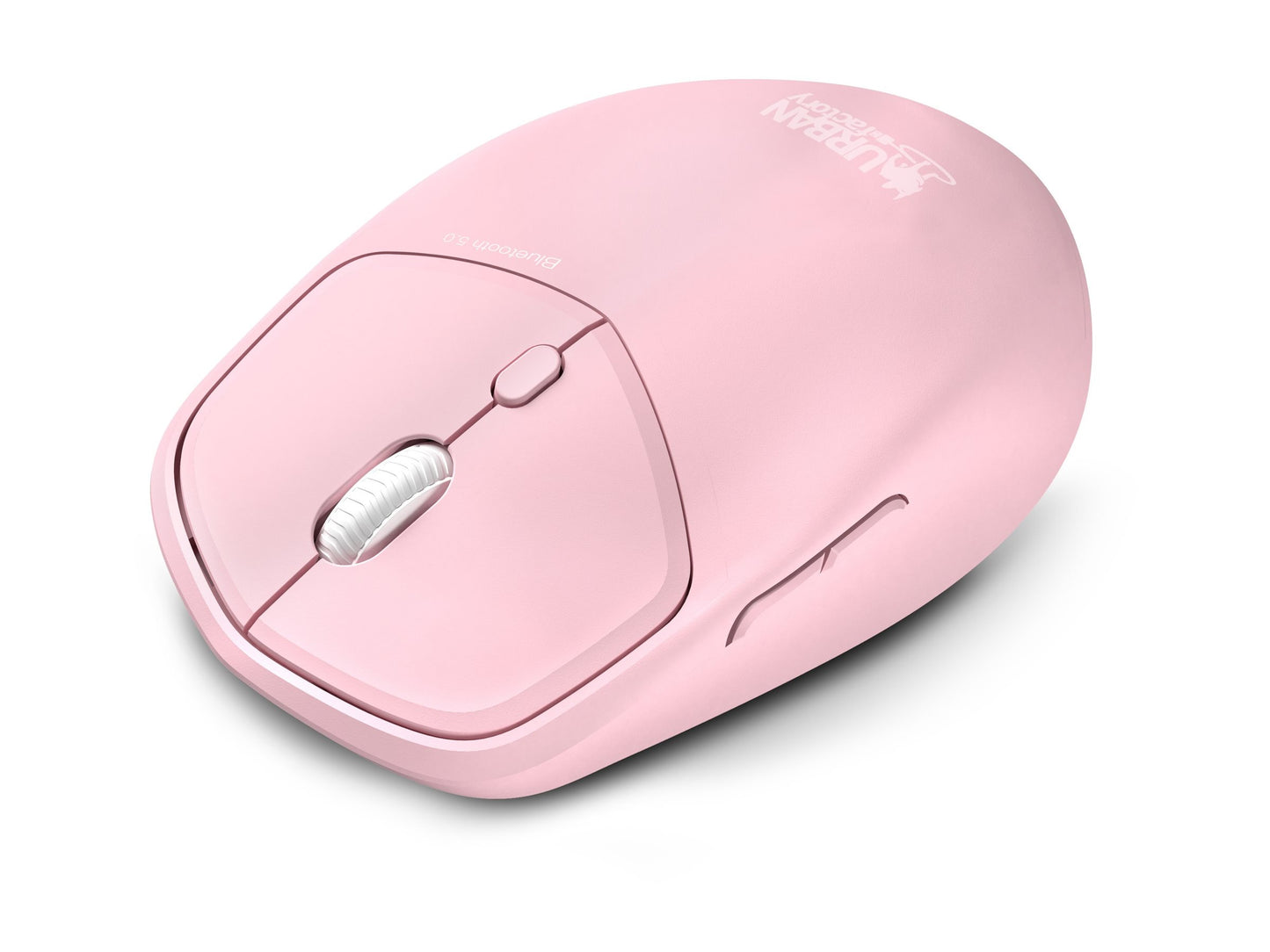 URBAN FACTORY Onlee Color Ambidextrous Mouse 1600Dpi Bluetooth 5.0 - Pale Pink