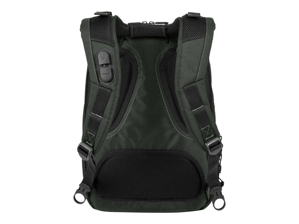 TARGUS Sac a Dos Jusqu a 15.6p ecologique noir Nylon Recycle P.E.T. 900D garantie a vie