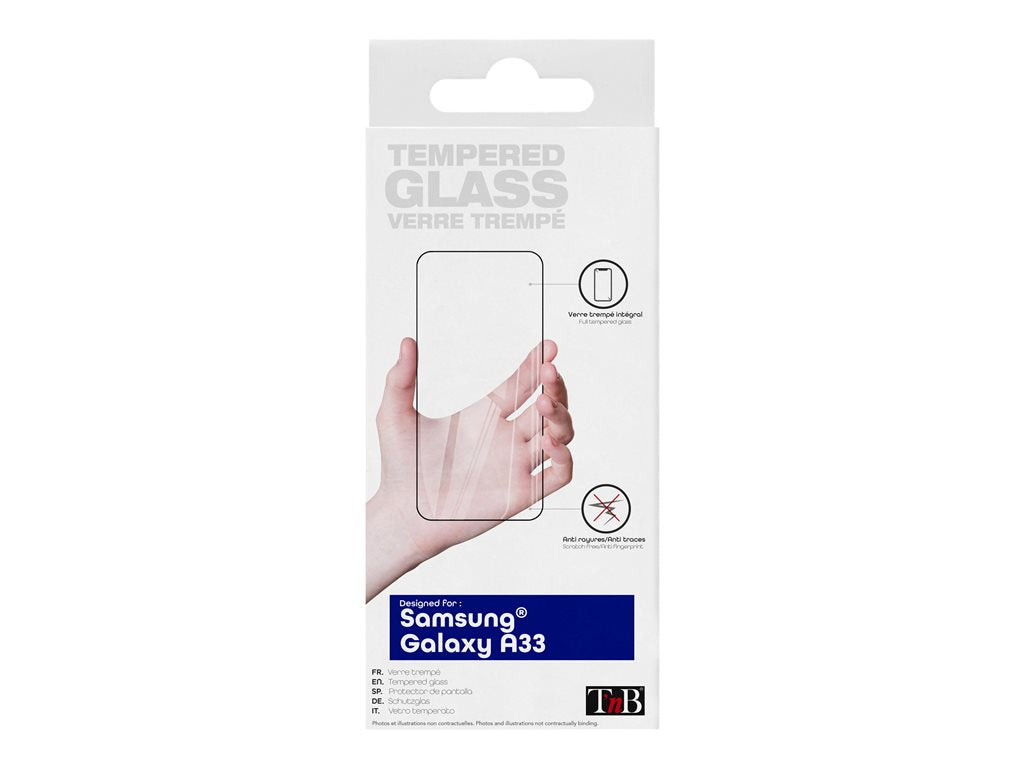 TNB Full Tempered Glass Protection For Samsung Galaxy A33 Transparent