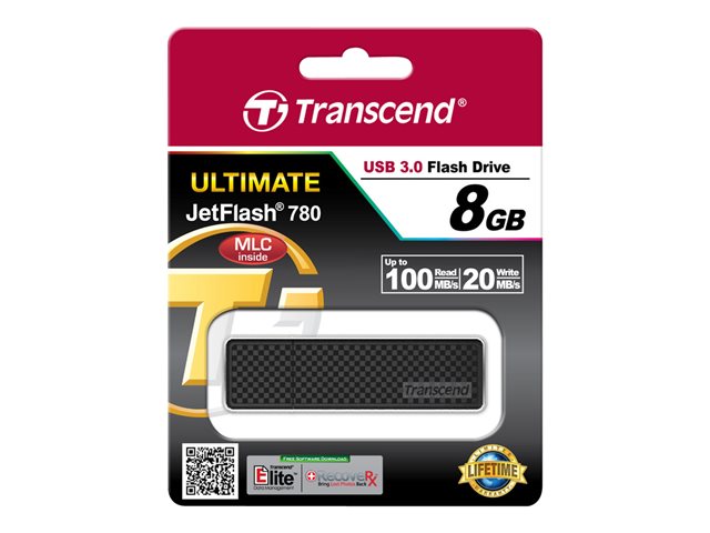 TRANSCEND 8Go Clé USB USB3.1 Gen 1- Haute Performance/ Endurance puce MLC