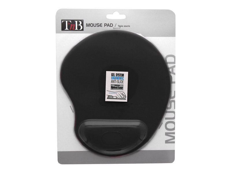 TNB ERGO-DESIGN Gel System Mouse Pad With Wrist Rest Conforms To The Shape Of The Wrist And The Palm Of The Hand