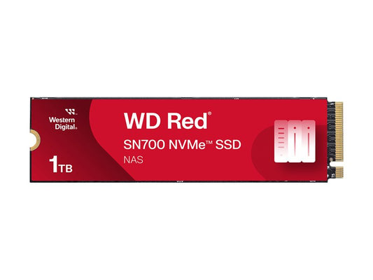 WD Red SSD SN700 NVMe 1To M.2 2280 PCIe Gen3 8Gb/s internal drive for NAS devices POWERED BY SANDISK
