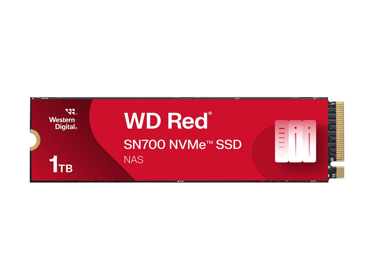 WD Red SSD SN700 NVMe 1To M.2 2280 PCIe Gen3 8Gb/s internal drive for NAS devices POWERED BY SANDISK