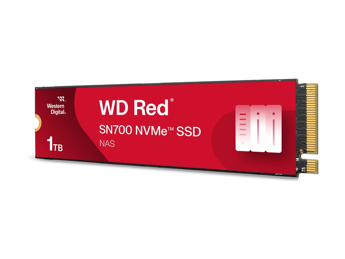 WD Red SSD SN700 NVMe 1To M.2 2280 PCIe Gen3 8Gb/s internal drive for NAS devices POWERED BY SANDISK