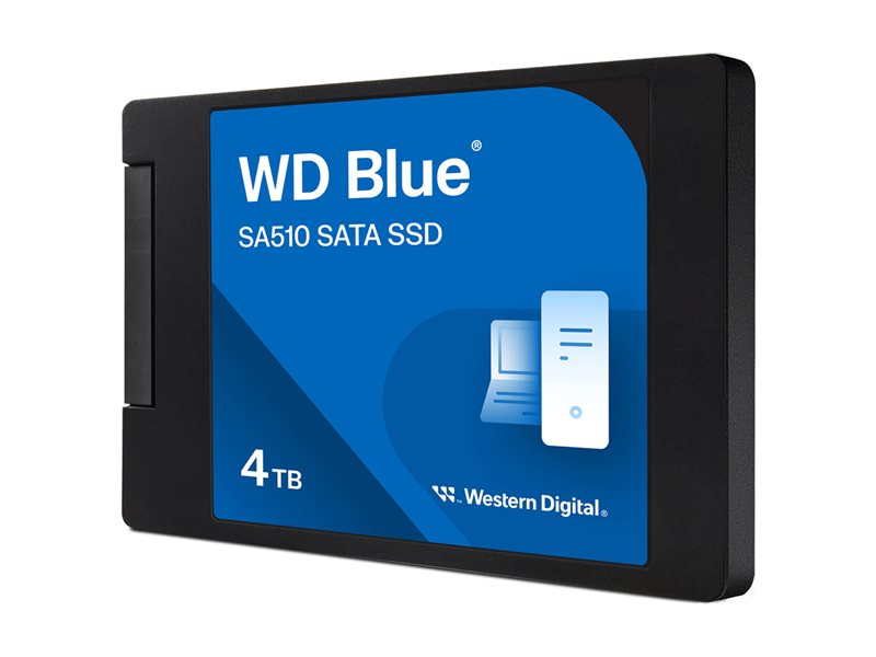 WD Blue SA510 SSD 4To SATA III 6Gb/s cased 2.5p 7mm internal single-packed POWERED BY SANDISK