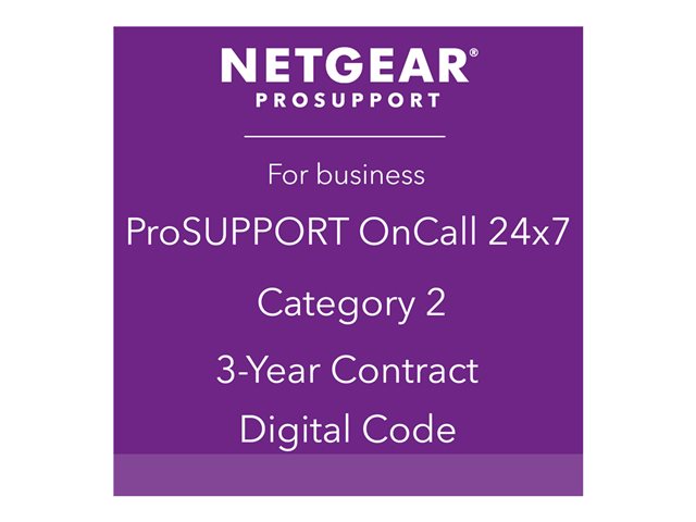 NETGEAR Pack ProSUPPORT 3 ans OnCall 24/7 Catégorie 2