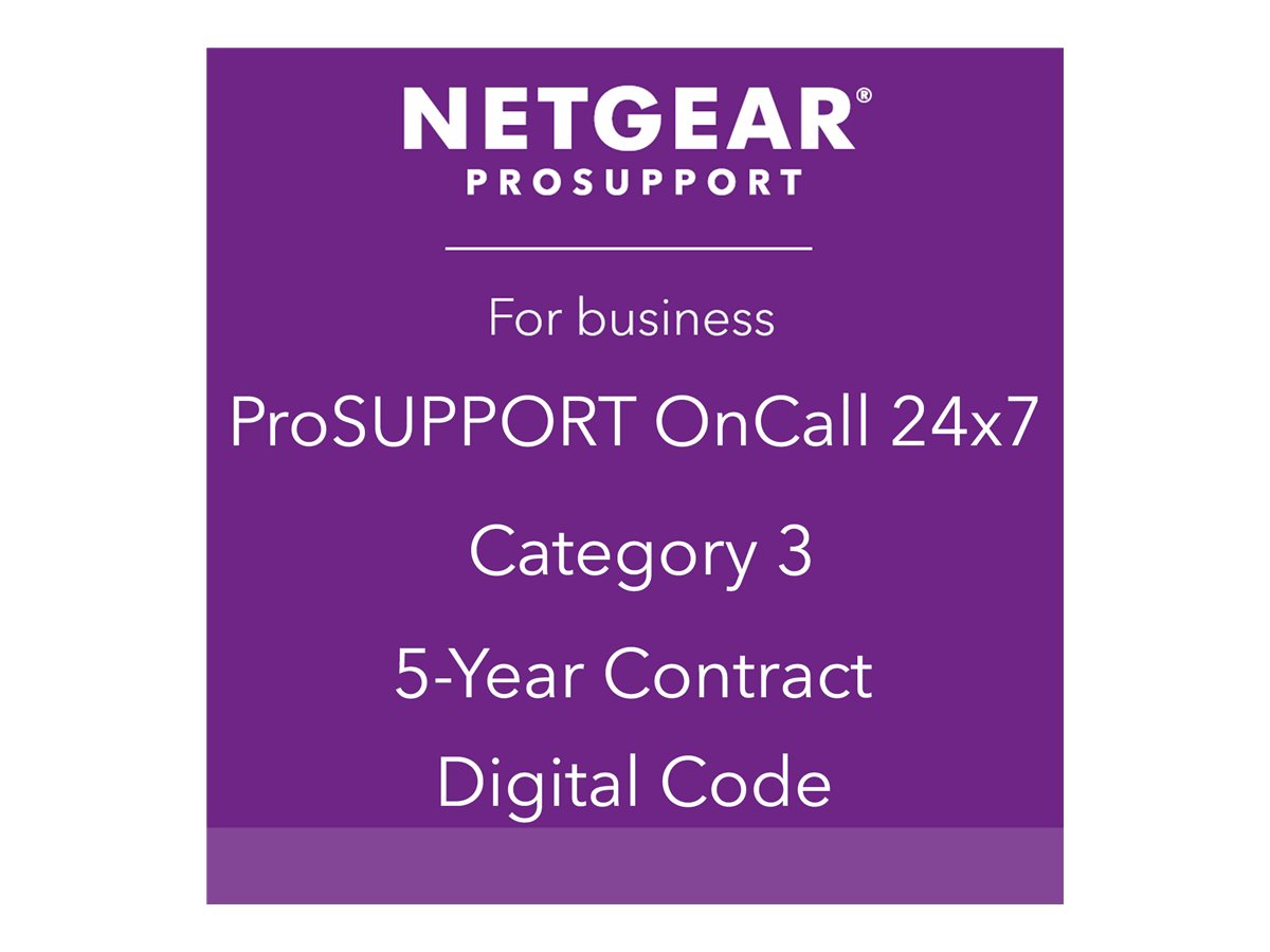 NETGEAR Pack ProSUPPORT 5 ans OnCall 24/7 Catégorie 3