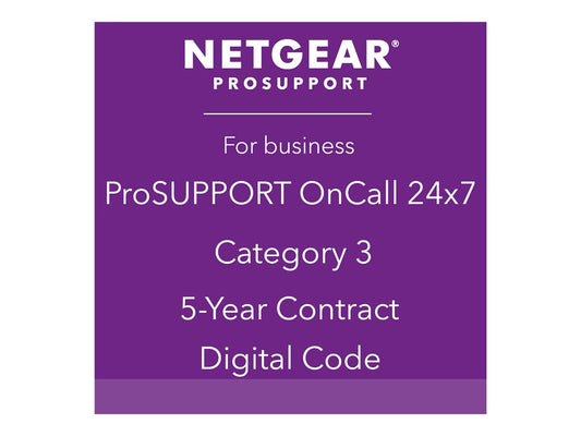 NETGEAR Pack ProSUPPORT 5 ans OnCall 24/7 Catégorie 3