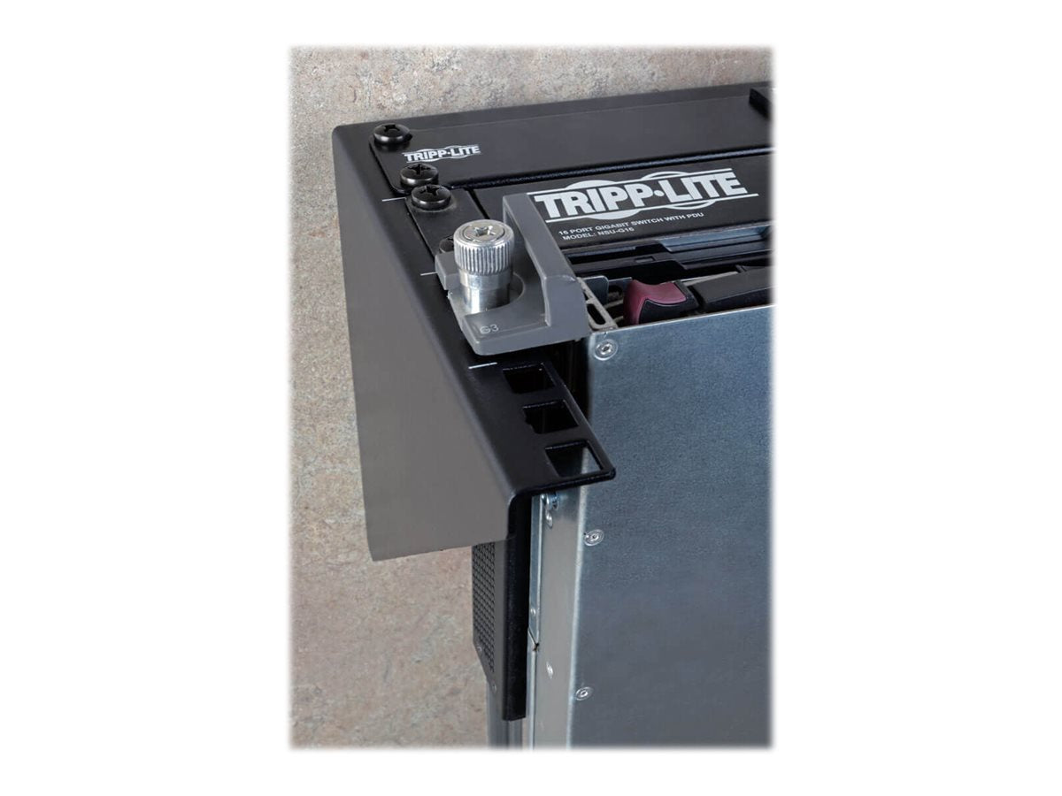EATON EATON TRIPPLITE Wallmount Rack 4U Vertical Rack Bracket 175lb Capacity Mounting bracket wall mountable Black 4U 19