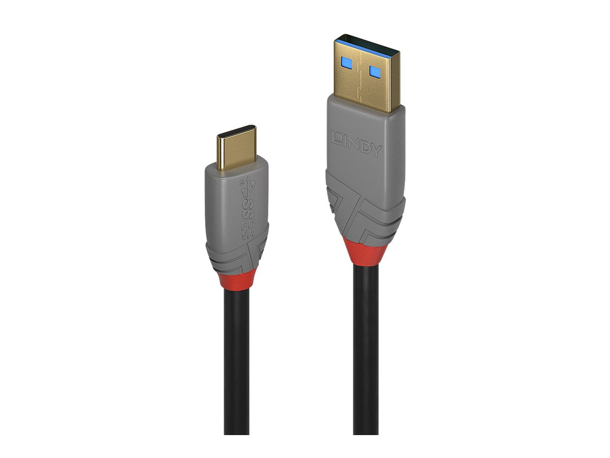 LINDY Câble USB 3.1 type C A 5A Anthra Line 1m