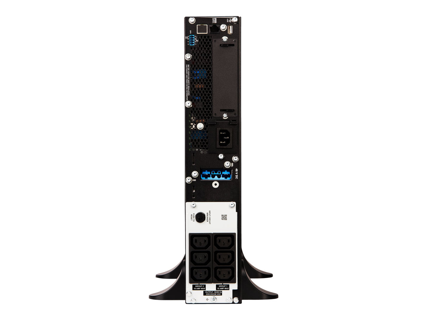 APC APC Smart-UPS SRT 1000VA UPS rack-mountable / external AC 230V 1000Watt 1000VA RS-232 USB output connectors 6 PFC Black