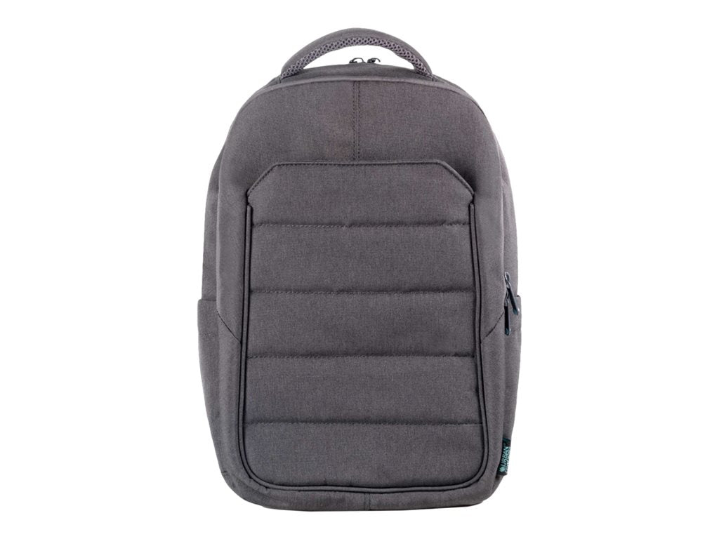 URBAN FACTORY Eco-designed laptop backpack made from recycled PET. Its structure is reinforced with high density foam
