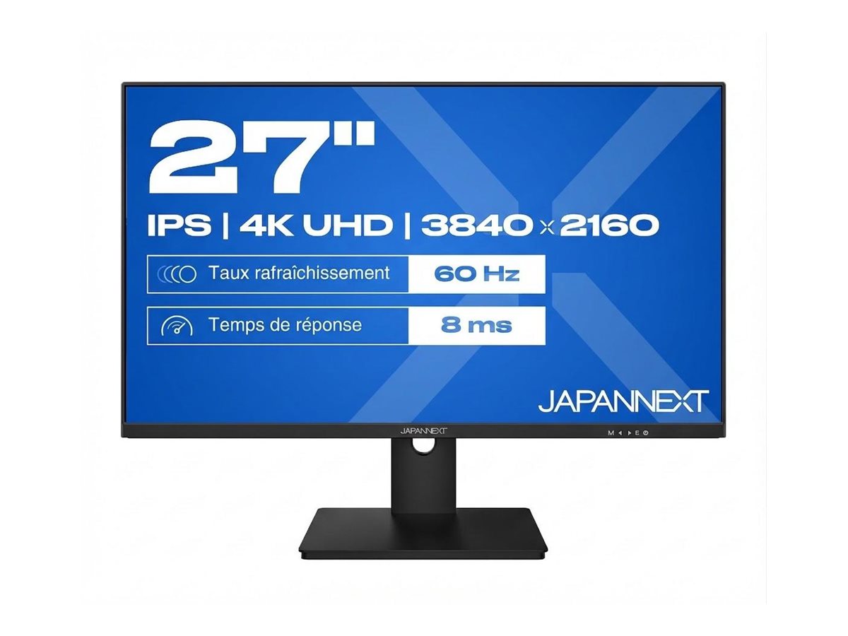 JAPANNEXT JAPANNEXT JN-IPS270UHD60F9 - Ecran 27p 3840x2160 4K UHD 60Hz - IPS - 350 cd/m2 - 1000:1 - HDR - HDMI x2 - DP