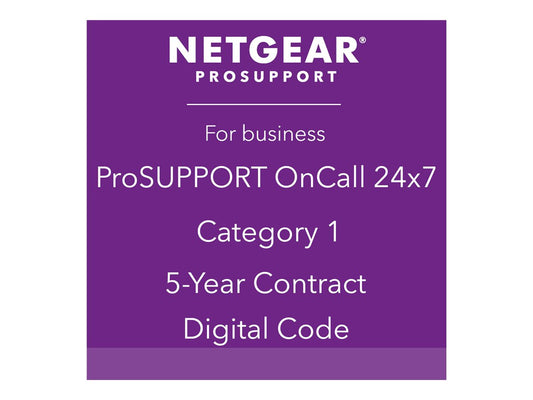 NETGEAR Pack ProSUPPORT 5 ans OnCall 24/7 Catégorie 1