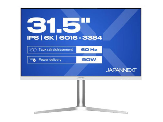 JAPANNEXT JAPANNEXT JN6K315 - Ecran 31.5p 6016x3384 6K 60Hz - IPS - 500 cd/m2 - 1500:1 - HDMI x2 - DP - USB C charge 95W