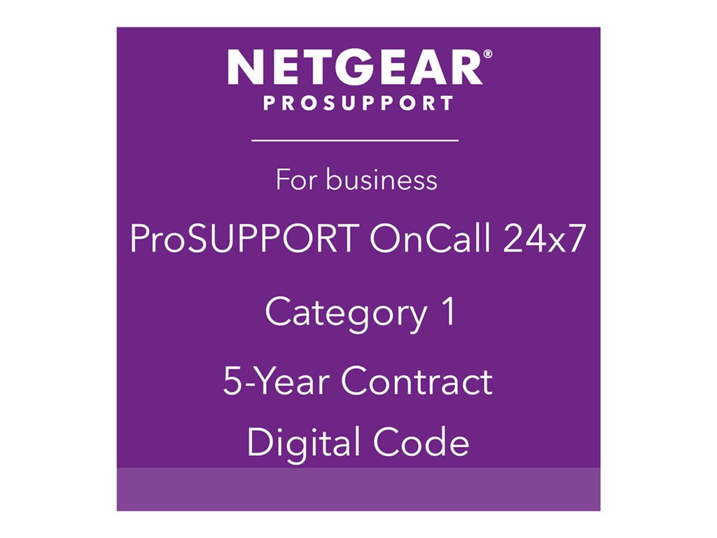 NETGEAR Pack ProSUPPORT 5 ans OnCall 24/7 Catégorie 1