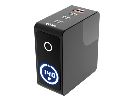 I-TEC 140W Intelligent Multiport USB Charger 3x USB-C 1x USB-A LCD display