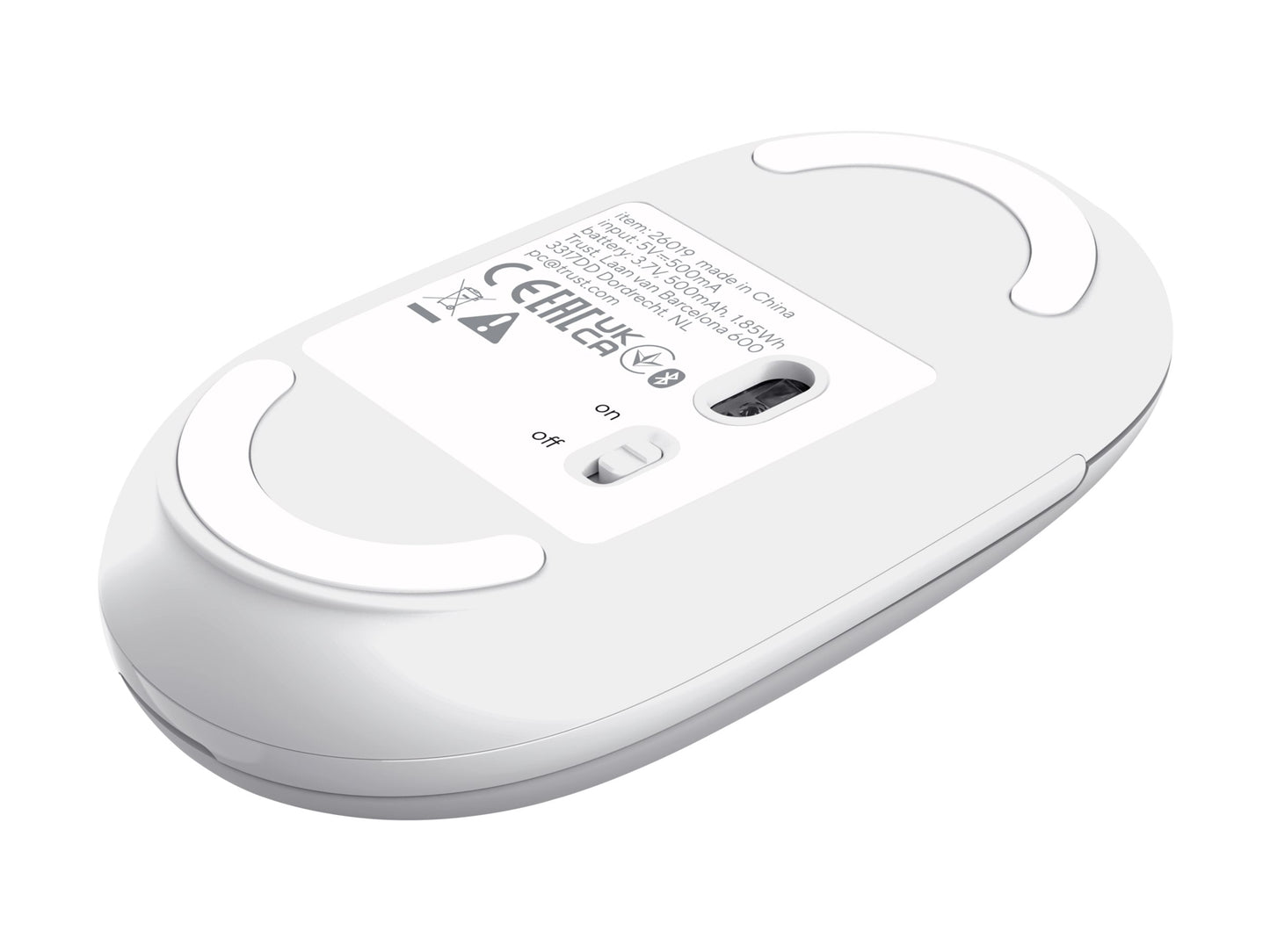 TRUST TRUST Souris sans fil SERON hyperscroll multi-connexion rechargeable blanc
