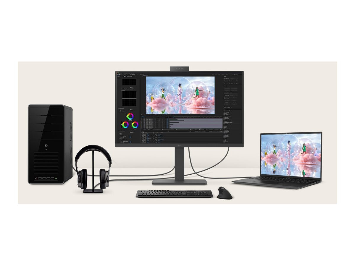 LG 24BA850-B.AEU 23.8p IPS Monitor 1920x1080 16:9 HDMI DP Black