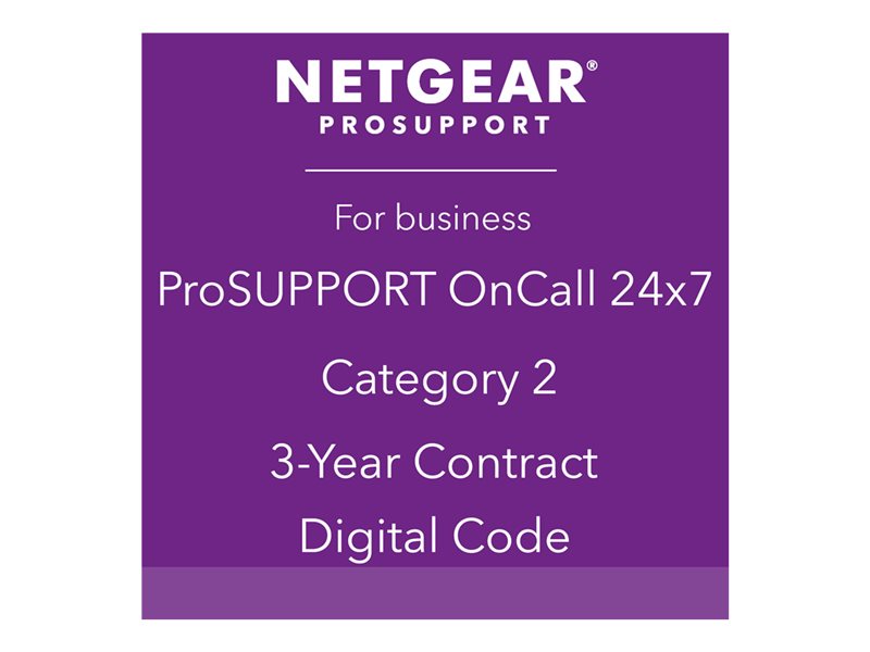 NETGEAR Pack ProSUPPORT 3 ans OnCall 24/7 Catégorie 2