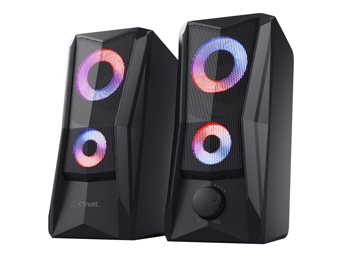 TRUST Enceintes JAVV 2.0 RGB noire