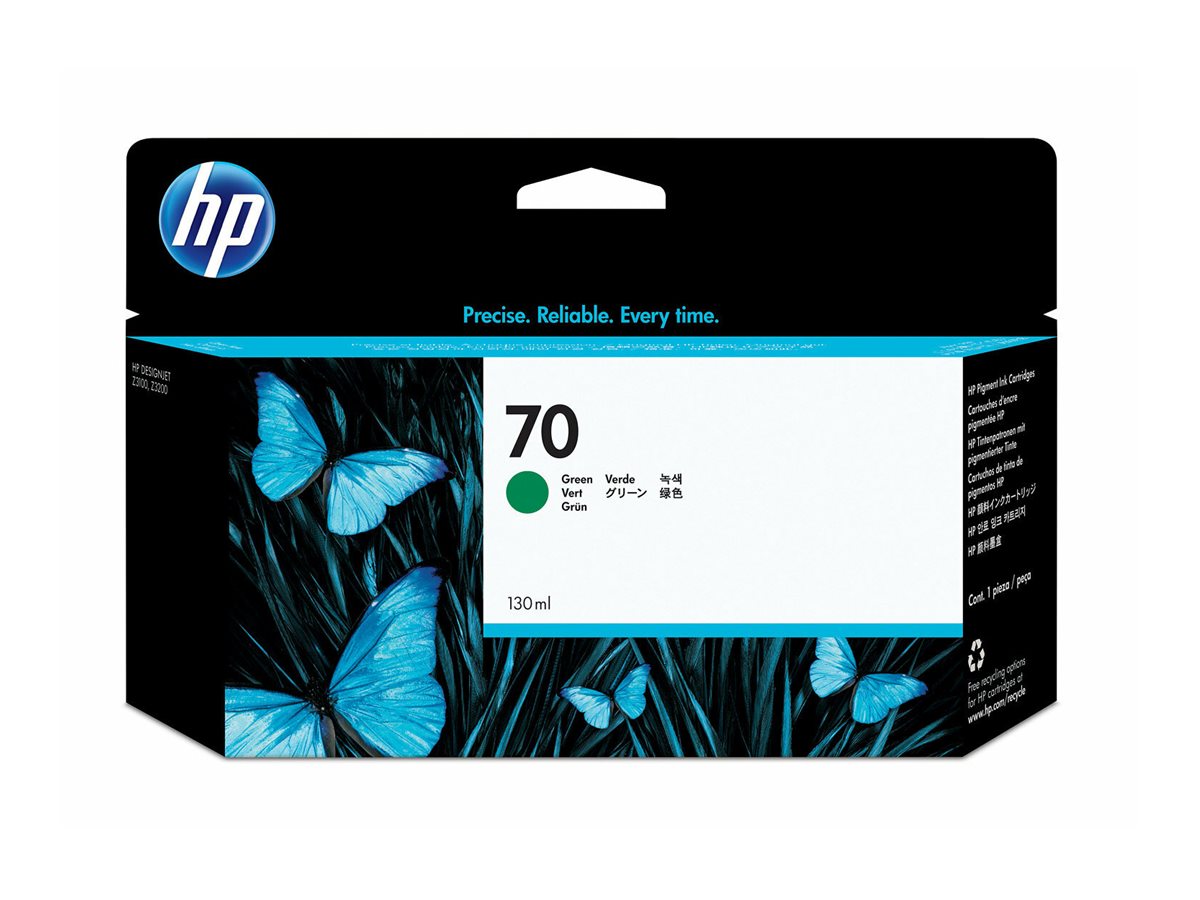 HP 70 original Ink cartridge C9457A green standard capacity 130ml 1-pack with Vivera Ink cartridge