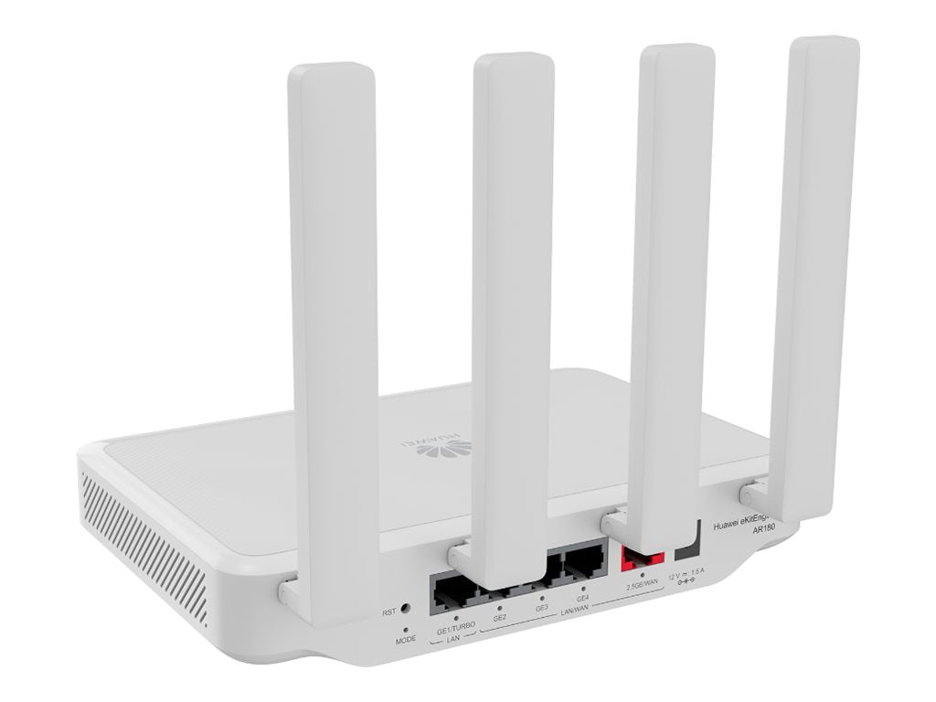 HUAWEI TECHNOLOGIES HUAWEI AR180 1x 2.5GE WAN 4xGE LAN 2+2 WiFi7 Venus White with 1x AC power adapter Fanless eKit