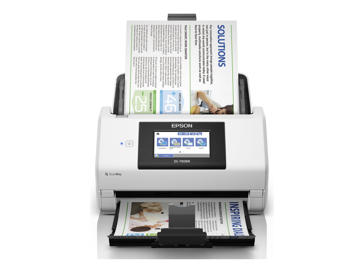 EPSON WorkForce DS-790WN Document scanner Duplex A4 600x600dpi 45ppm mono/45ppm colour ADF 100sheets 7000scans/d USB 3.0 Wi-Fi