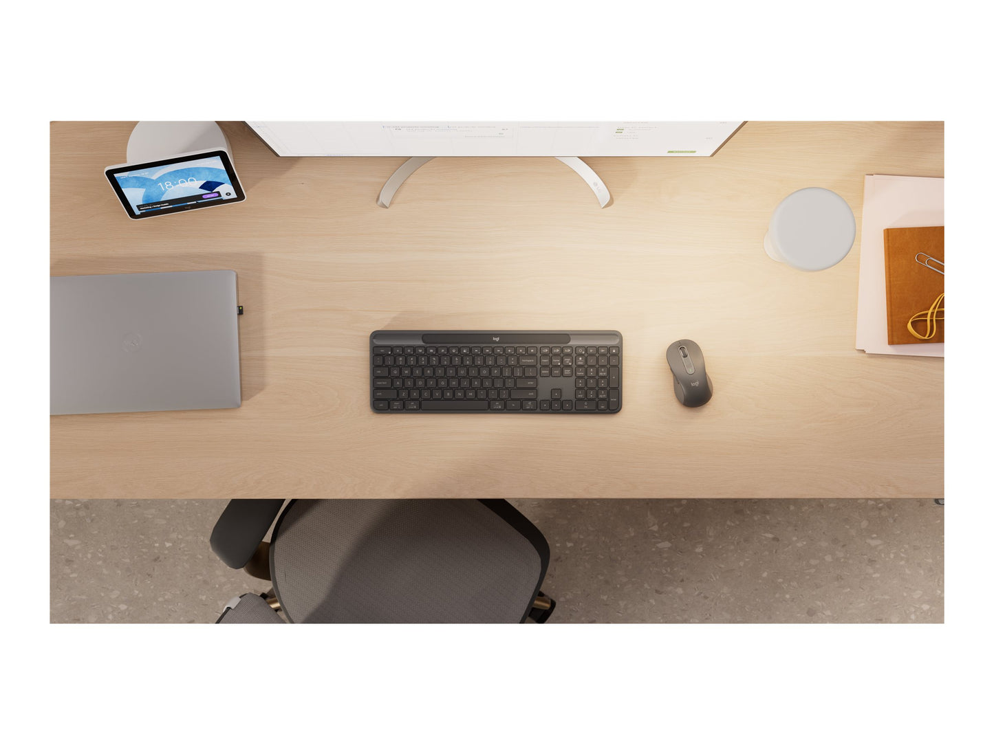 LOGITECH LOGITECH Slim Solar+ for Business - Graphite - (FR)