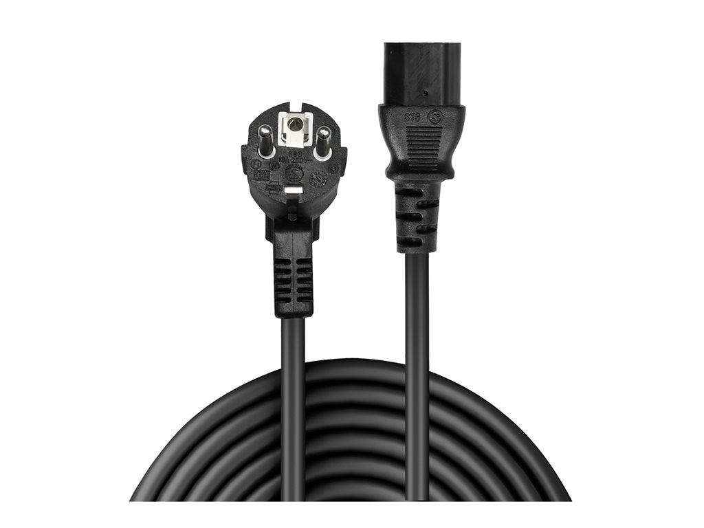 LINDY 3m IEC-Power Cable Schuko to C13