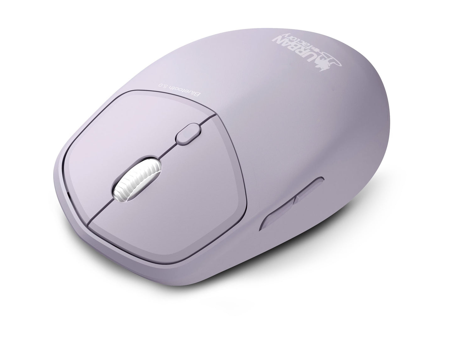 URBAN FACTORY Onlee Color Ambidextrous Mouse 1600Dpi Bluetooth 5.0 - Pale Violet