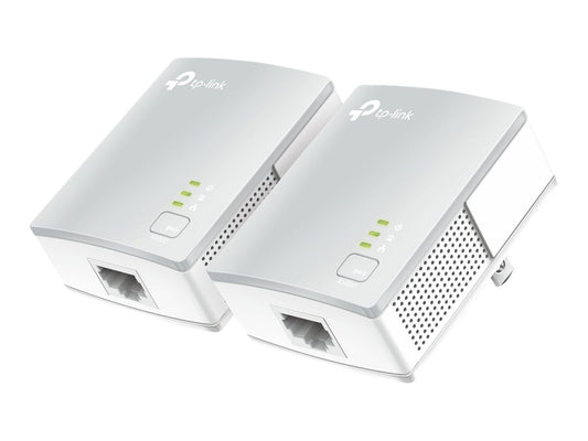 TP-LINK 500Mbps Nano Powerline Adapter Starter Kit Homeplug AV Multistreaming Plug and play 500Mbps powerline data rate Twin Pack