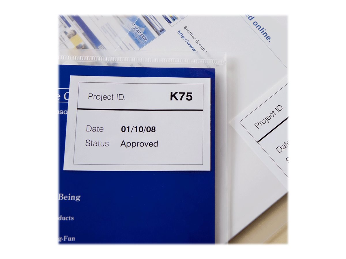 BROTHER P-TOUCH DK-44205 removable blanc thermal  papier 62mm x 30.48m