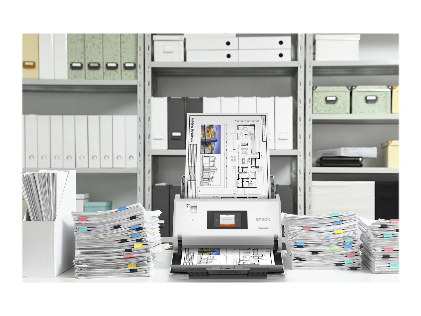 EPSON EPSON WorkForce DS-30000 Document scanner Contact Image Sensor CIS Duplex A3 600x600dpi 70ppm ADF 120sheets 30000scans/d USB 3.0