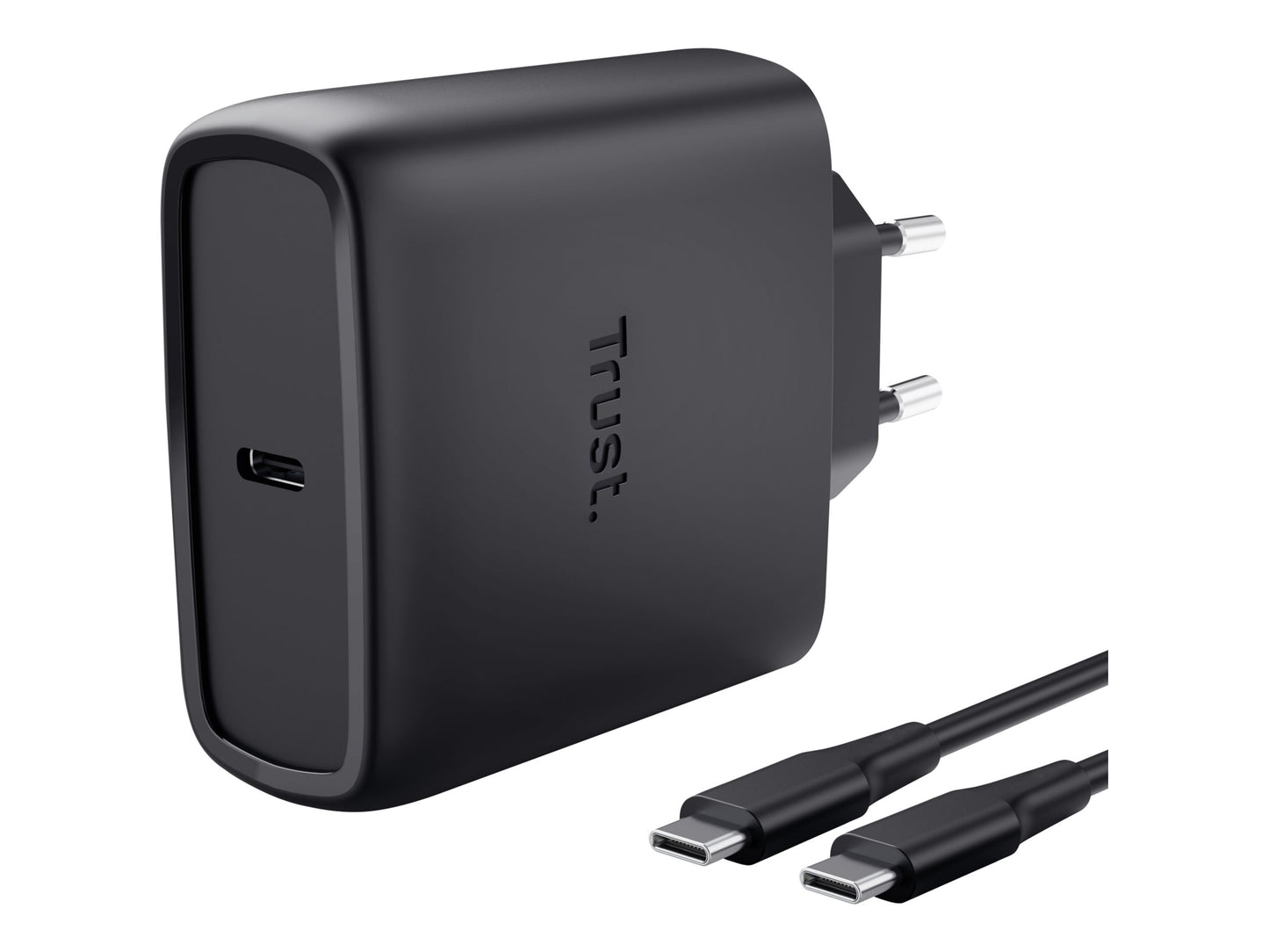 TRUST Chargeur GaN USB-C 65W Noir EU MAXO