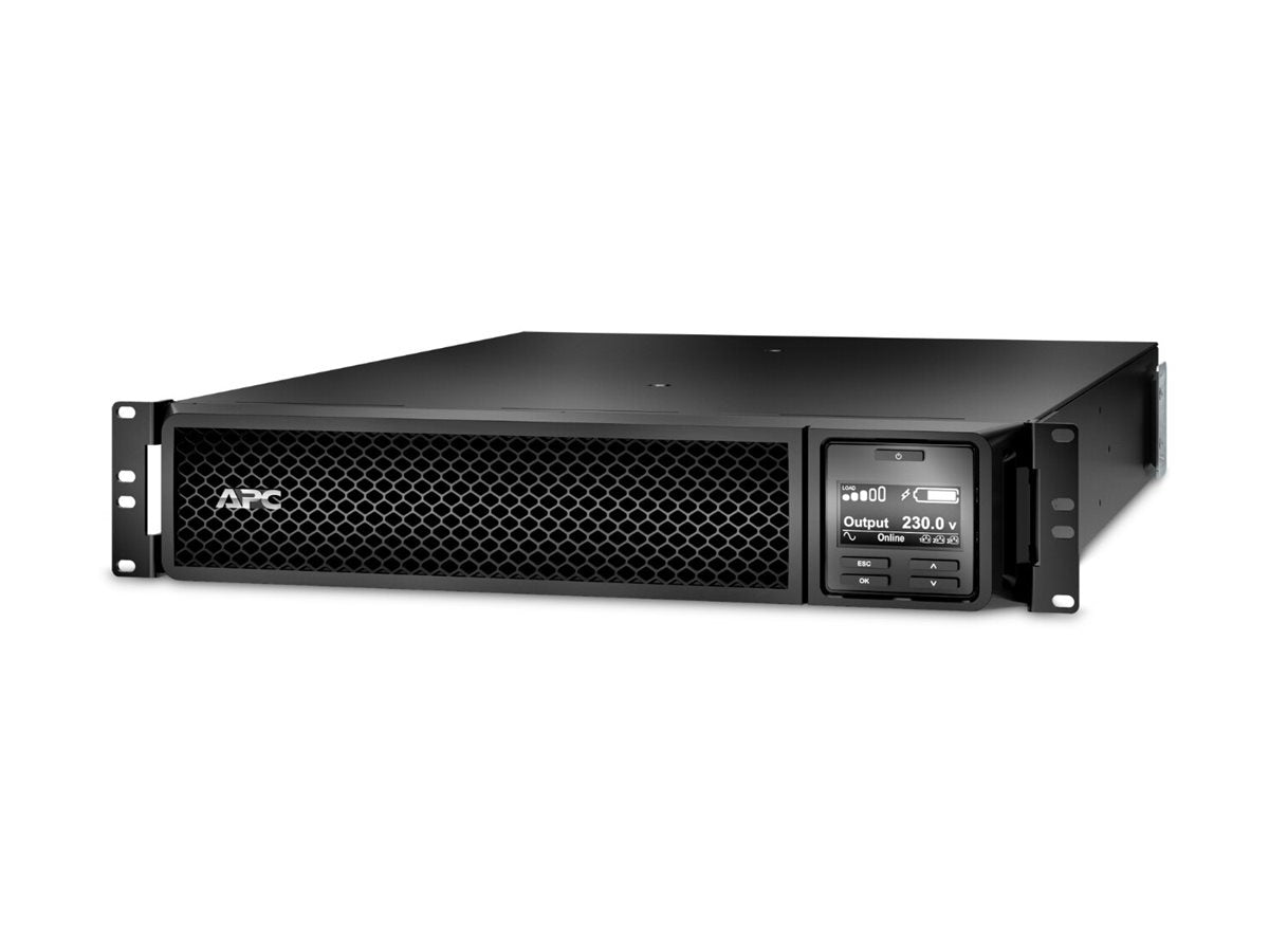 APC APC Smart-UPS SRT 1000VA UPS rack-mountable / external AC 230V 1000Watt 1000VA RS-232 USB output connectors 6 PFC Black