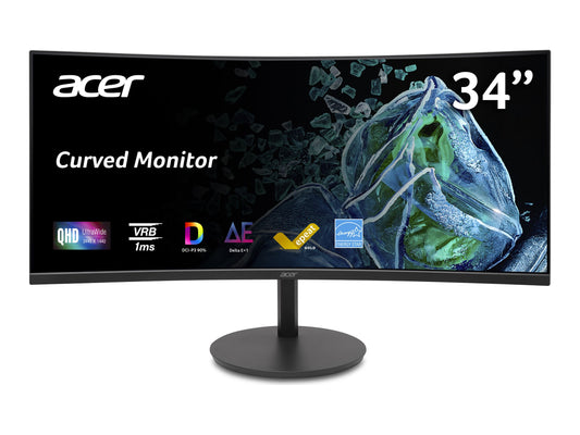 ACER Vero CB342CURJ0bmiiprzx 34p UWQHD VA 120Hz 21:9 Black HDMI USB3.0 Garantie 3 ans Standard/EMEA Commercial 3yr RA
