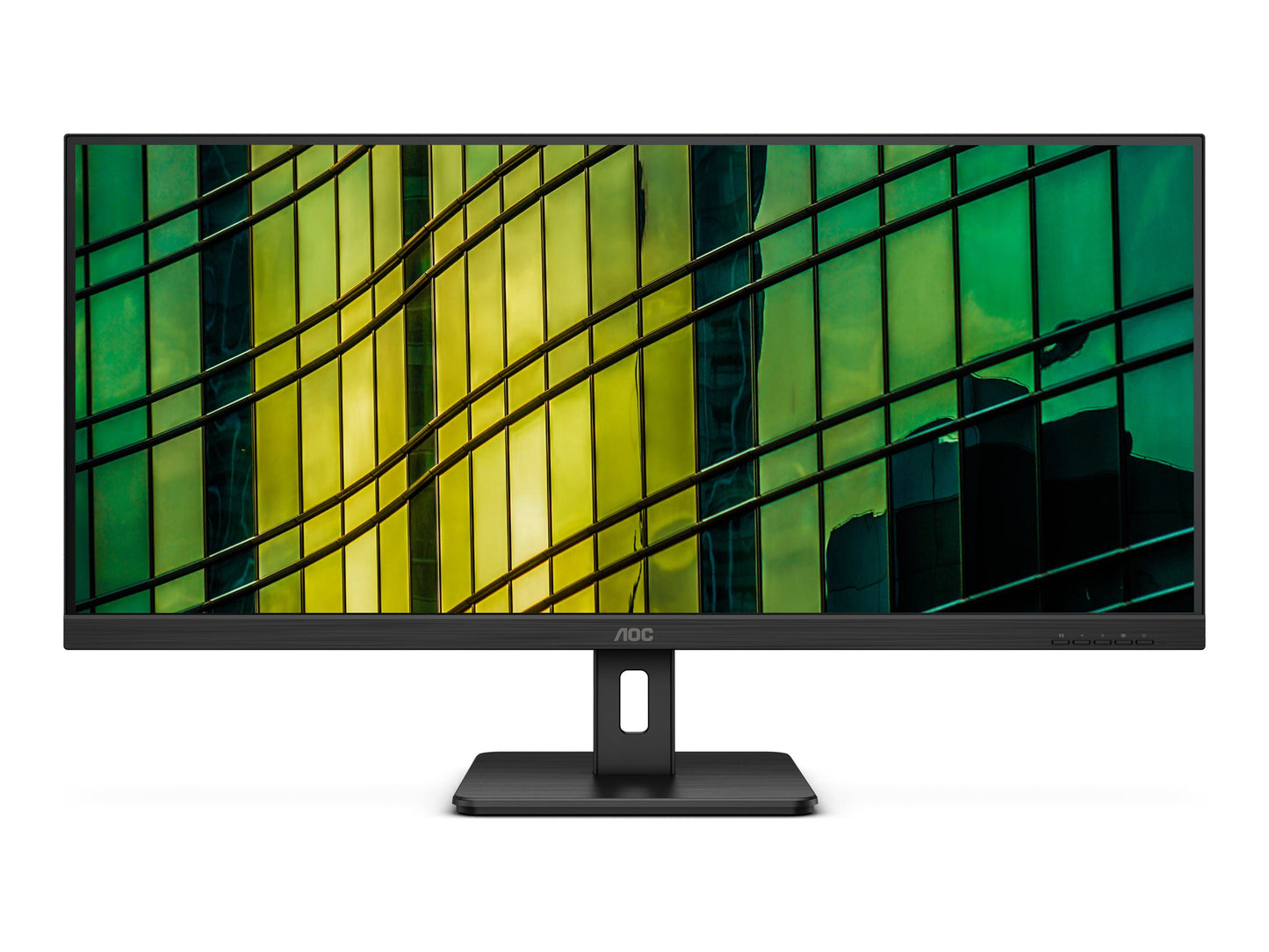 AOC U34E2M  Écran LED - 34" - 3440 x 1440 WQHD @ 100 Hz - VA - 300 cd/m² - 4000:1 - 4 ms - 2xHDMI, DisplayPort - noir