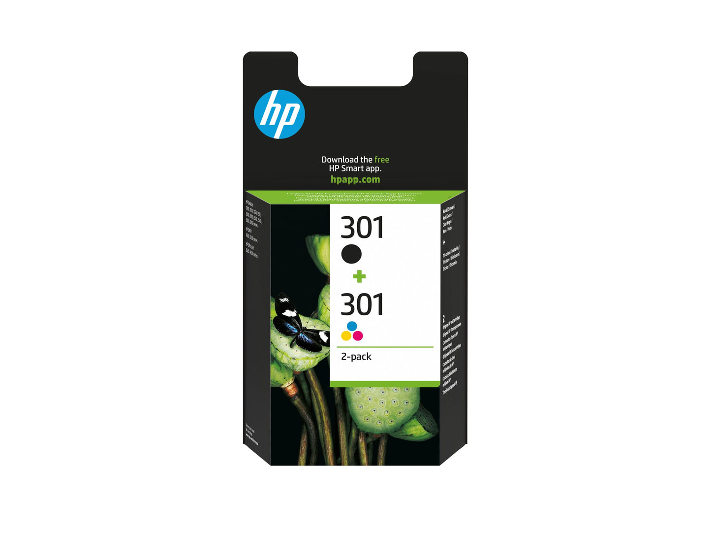 HP 301 original Ink cartridge N9J72AE 301 combo 2-Pack