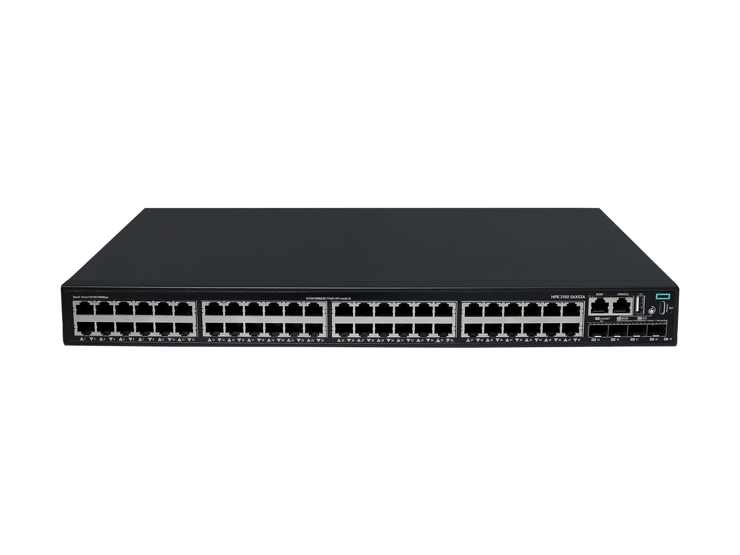 HEWLETT PACKARD ENTERPRISE HPE Networking CW 2150 48p 10M/100M/1G PoE+ 4p SFP+ 1G/10G 390W Switch EU en