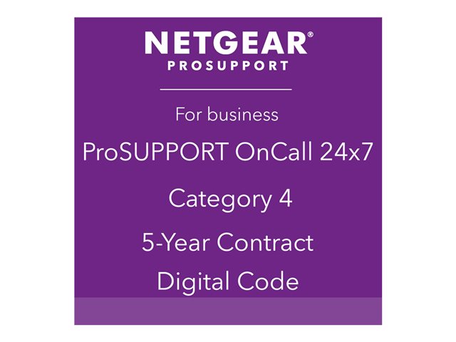 NETGEAR Pack ProSUPPORT 5 ans OnCall 24/7 Catégorie 4