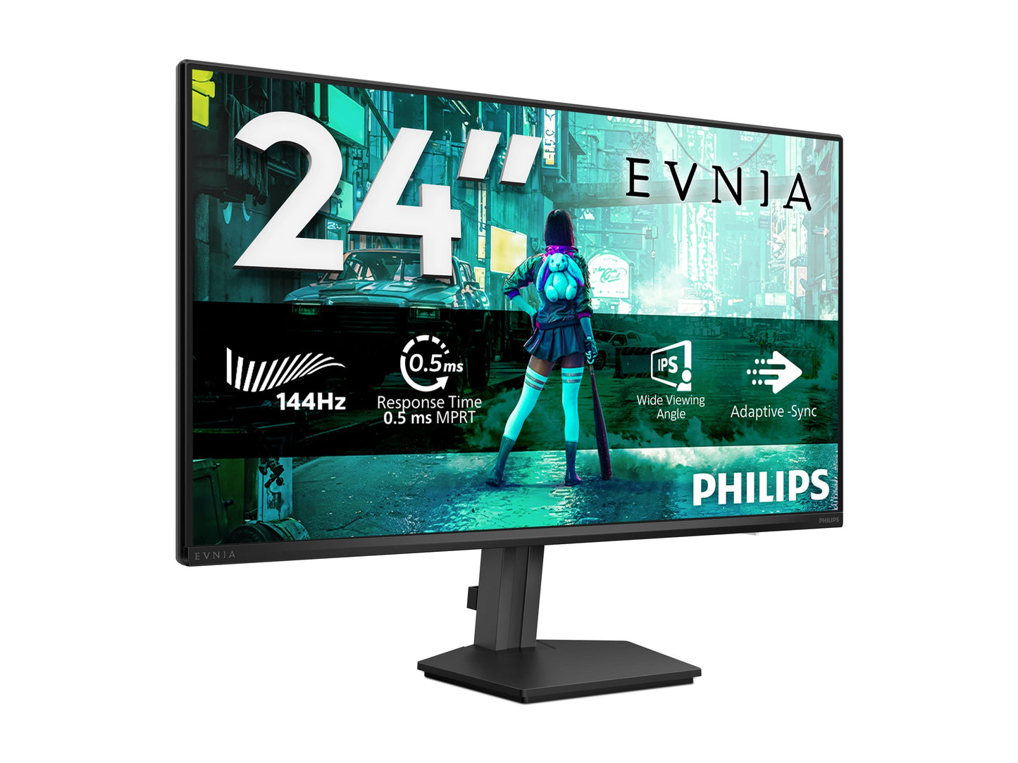 PHILIPS Evnia 3000 24M2N3200NF Ecran Gaming -24p- 1920 x 1080 FHD 144 Hz - IPS - 300cd/m² - 1500:1 - HDR10 - 0.5 ms-  HDMI, DP