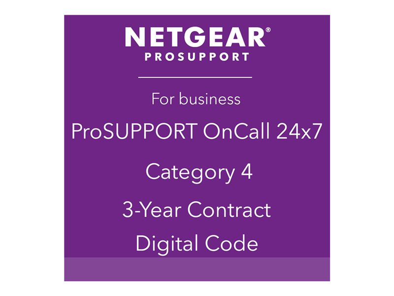 NETGEAR Pack ProSUPPORT 3 ans OnCall 24/7 Catégorie 4
