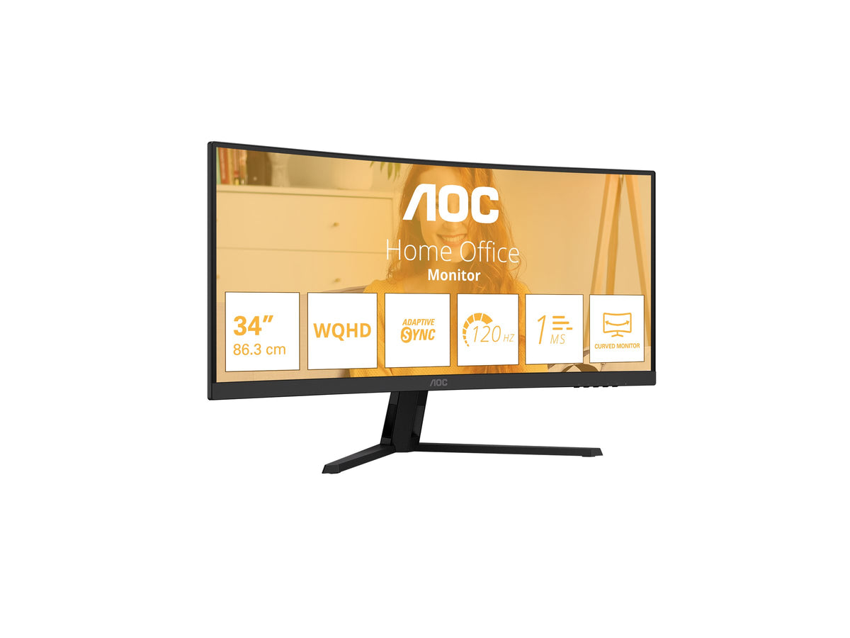 AOC INTERNATIONAL AOC CU34B3E 34p Curve 21:9 VA 120Hz 3440x1440 HDMI 2.0 DP 1.4