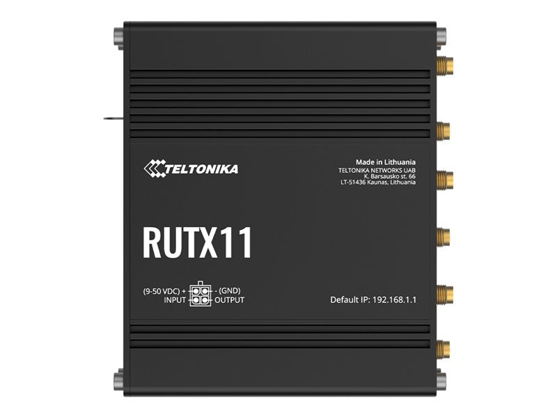 TELTONIKA NETWORKS RUTX11 DUAL SIM Bluetooth 4G/LTE router EMEA eSIM version