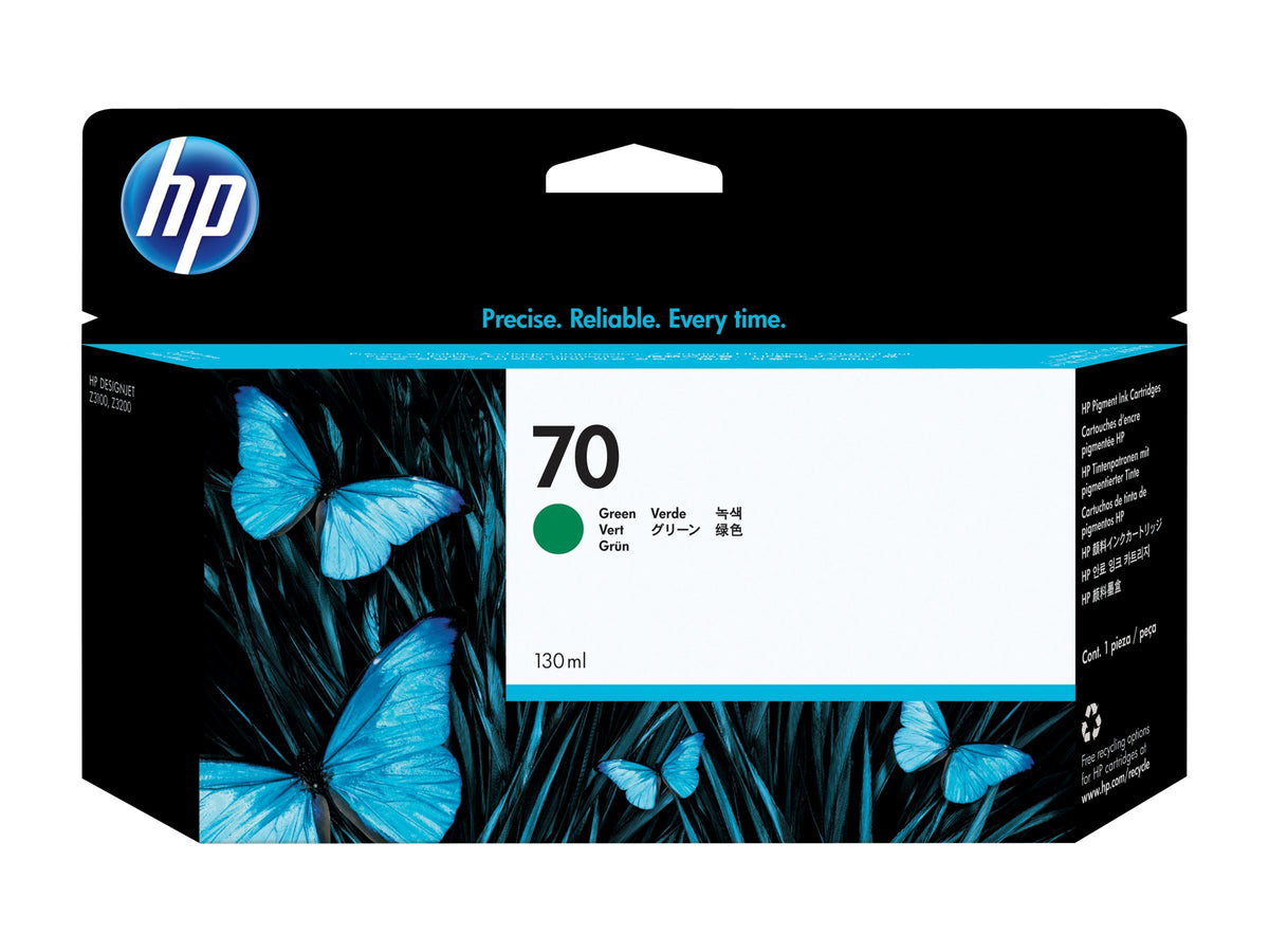 HP 70 original Ink cartridge C9457A green standard capacity 130ml 1-pack with Vivera Ink cartridge