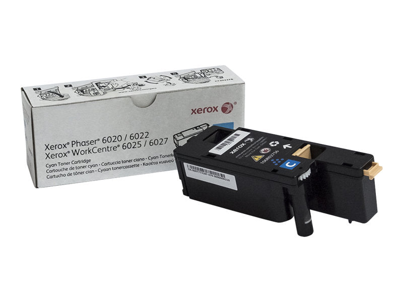 XEROX XEROX 6020/6022/6025/6027 cartouche de toner cyan 1.000 pages capacité standard