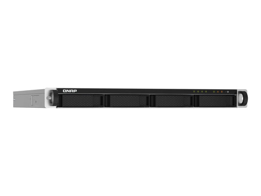QNAP SYSTEMS QNAP TS-432PXU-RP-2G 4-Bay rackmount NAS AL324 2Go DDR4 UDIMM RAM SATA 6Gb/s 2x 10GbE SFP+ 2x 2.5GbE 1x PCIe Gen2 x2 slot 250W