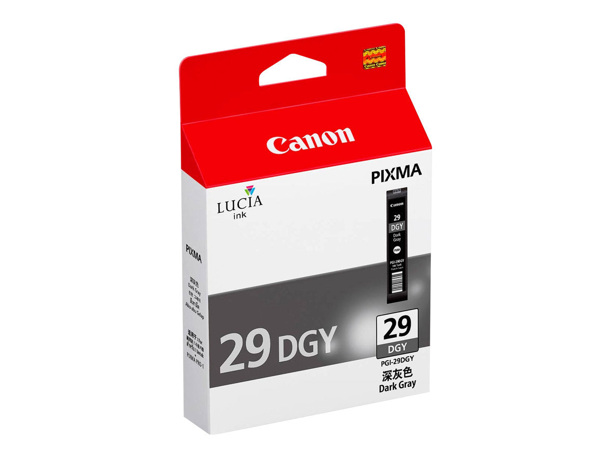 CANON PGI-29 DGY cartouche d encre gris foncè capacité standard 710 pictures pack de 1